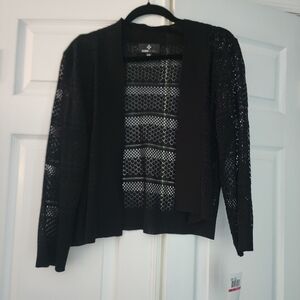 NWT Black Shrug by Ronni Nicole sheer & sexy xxl